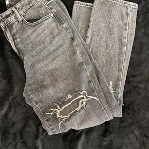 pacsun black mom jeans